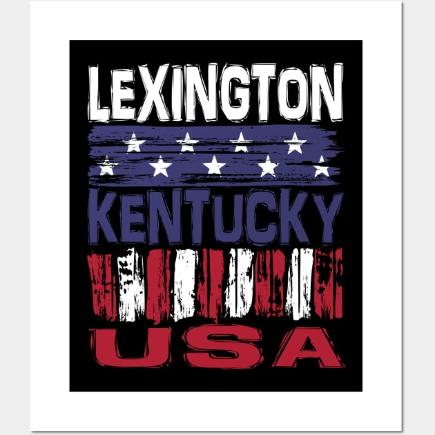 Lexington Kentucky USA T-Shirt Wall Art by Nerd_art